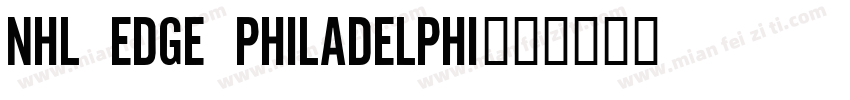 NHL Edge Philadelphi字体转换